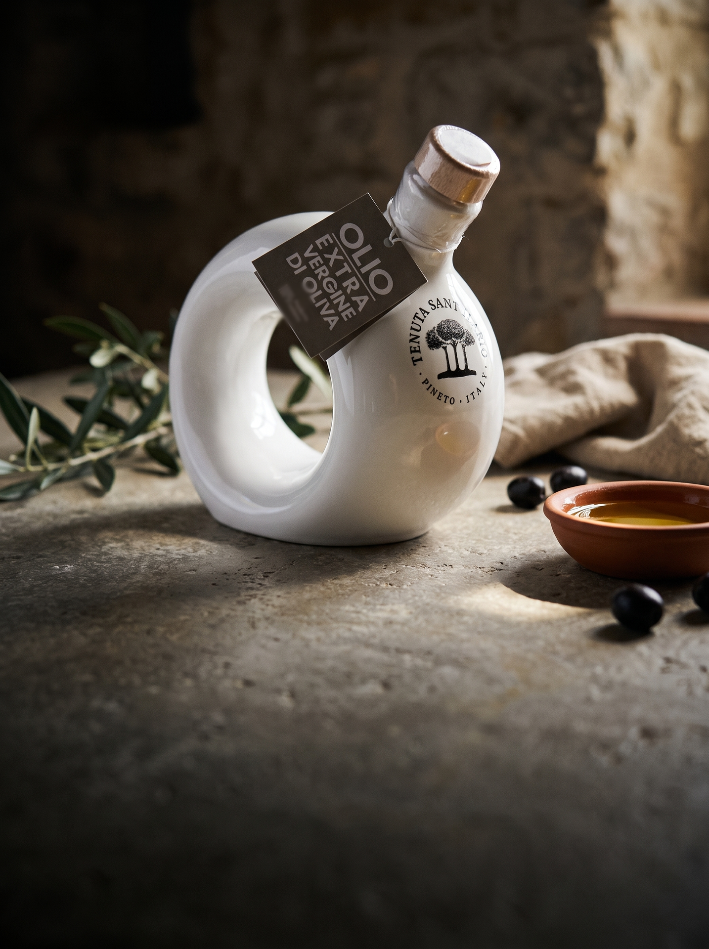Sant'Ilario Huile d’Olive Extra Vierge en Amphore en Coffret