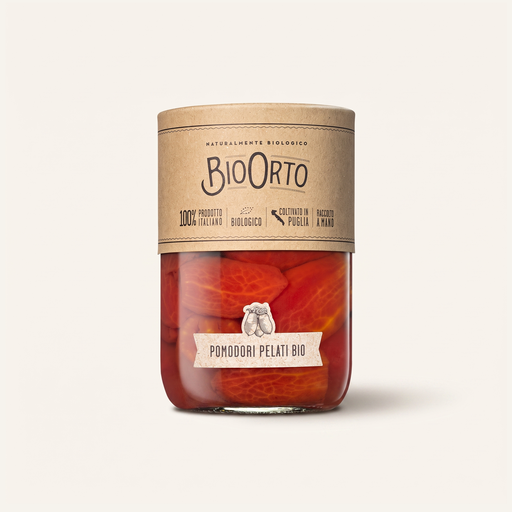 Bio Orto Tomates Pelées au Naturel Bio