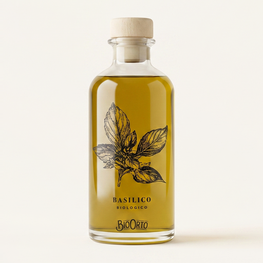 Bio Orto Huile d'Olive au Basilic Bio